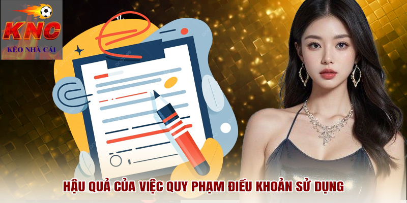 Hậu quả của việc quy phạm điều khoản sử dụng